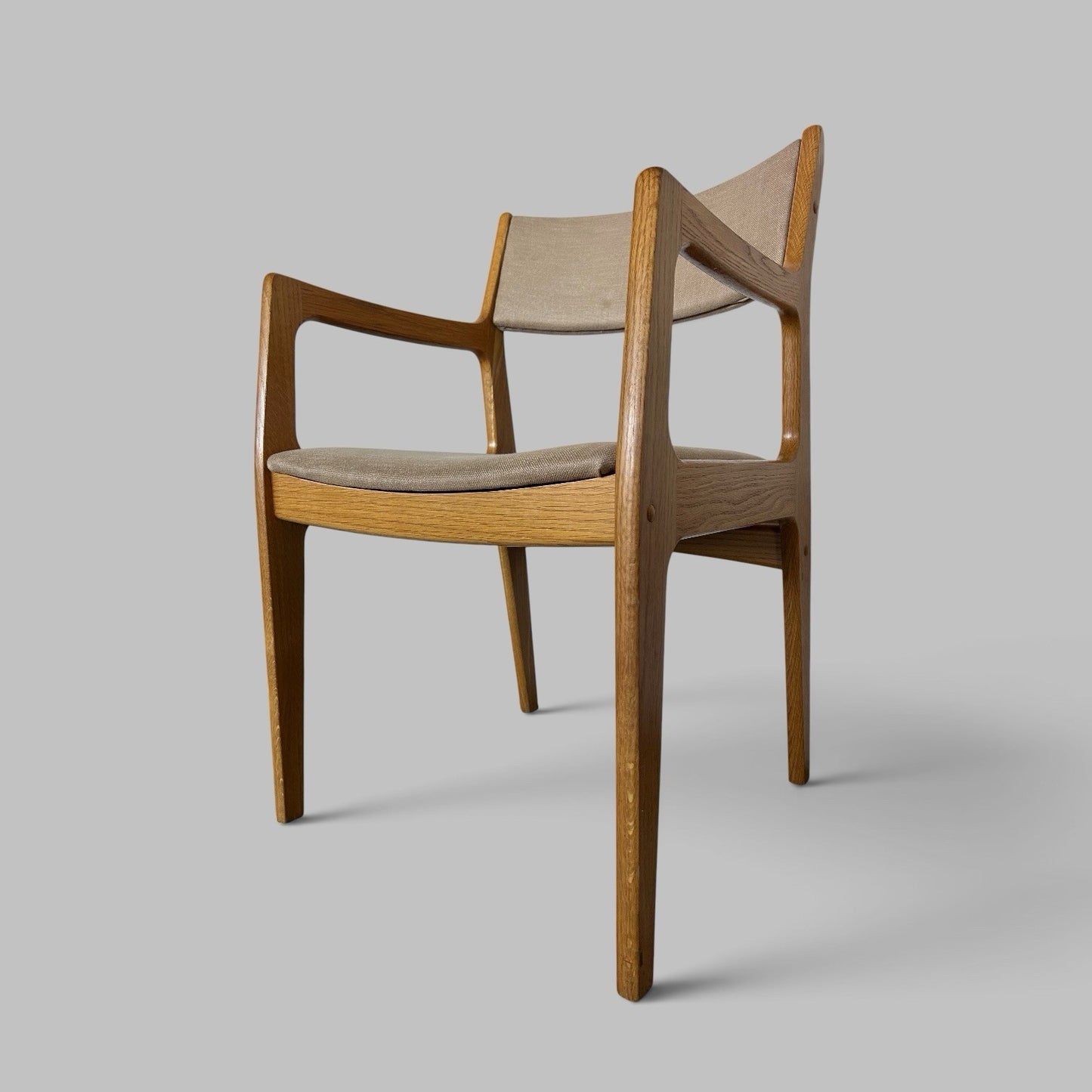 Pair of Vintage D-Scan Light Oak Armchairs