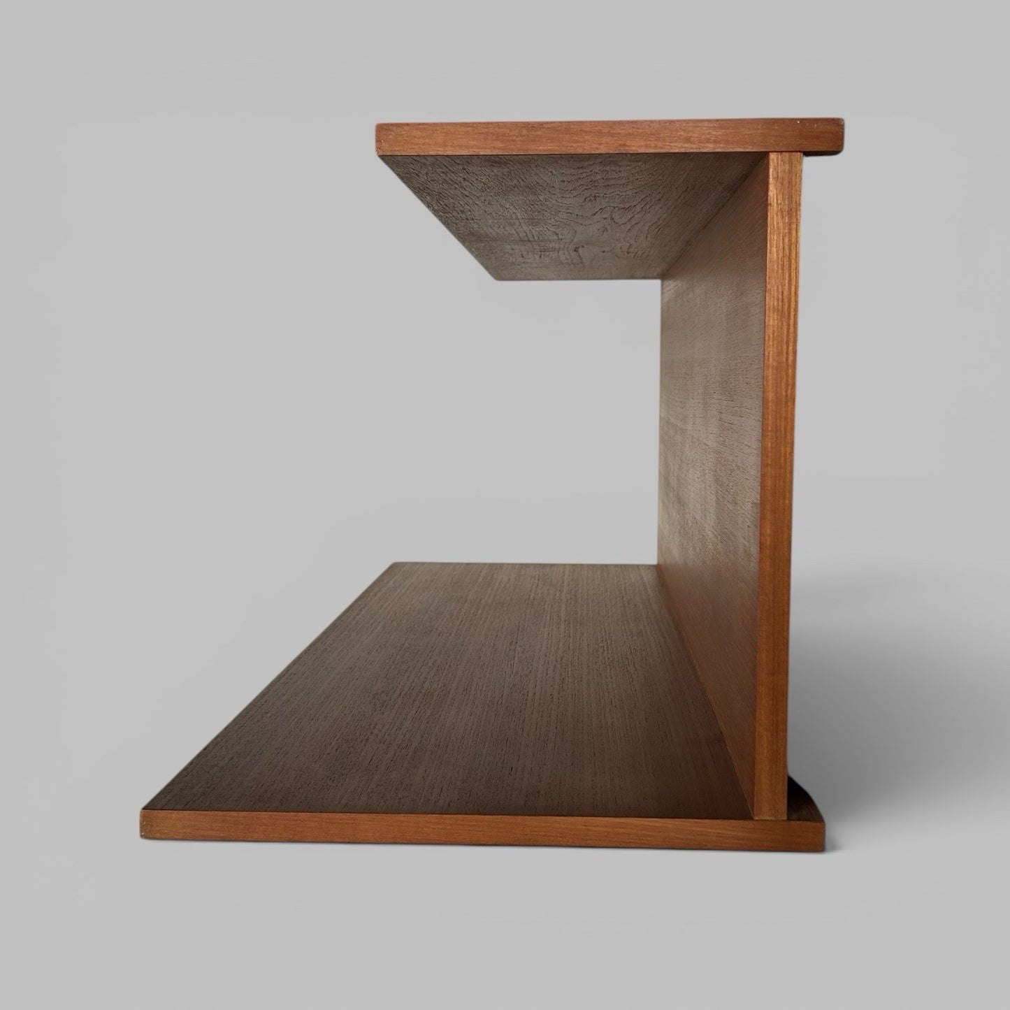 Mid Century Tapley Wall Shelf – Teak Floating Double Shelf