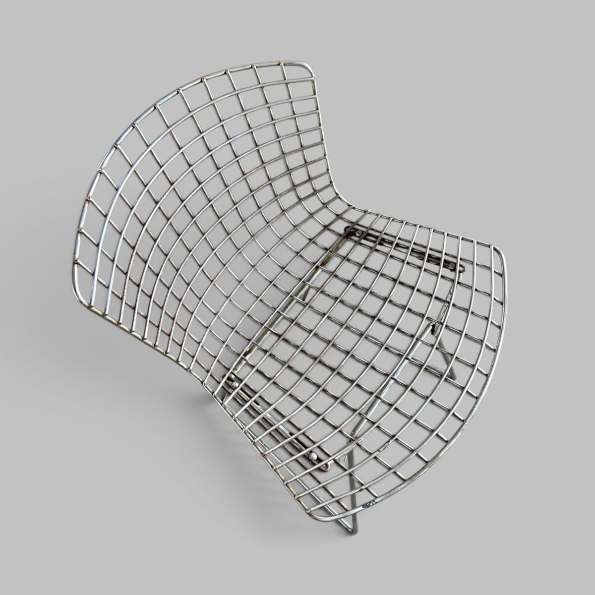 Genuine Knoll Harry Bertoia Model 420 Chrome Wire Side Chair