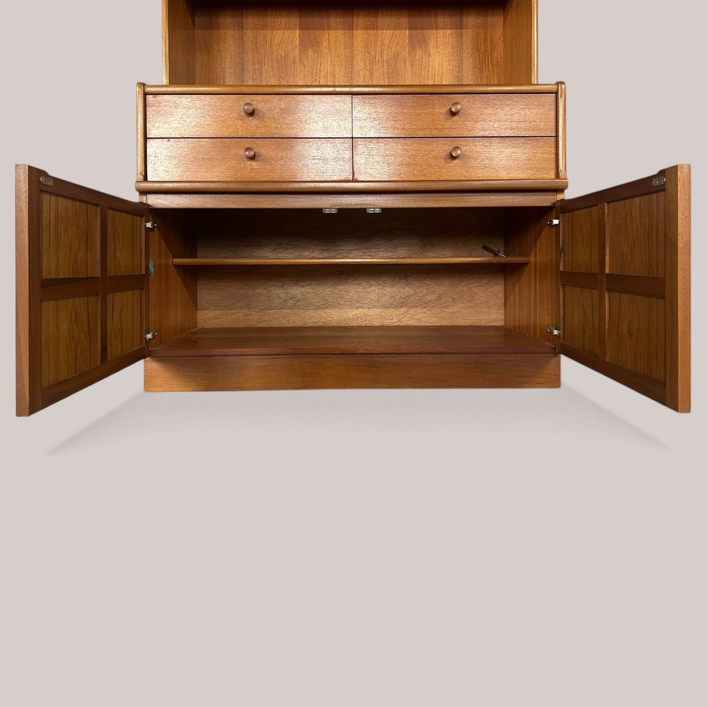 Nathan Teak Wall Unit with Drawers