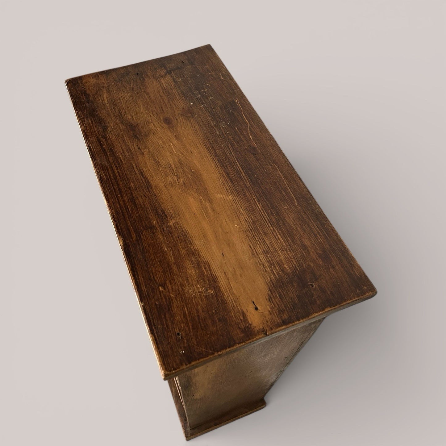 Stained Pine Small Bookcase