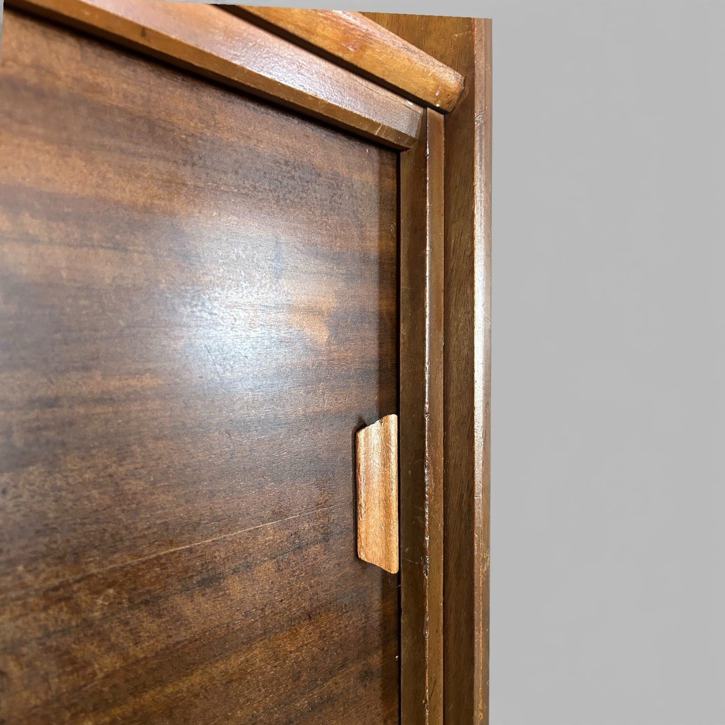 Mid Century Walnut Highboard Drinks Cabinet by F.D. Welters