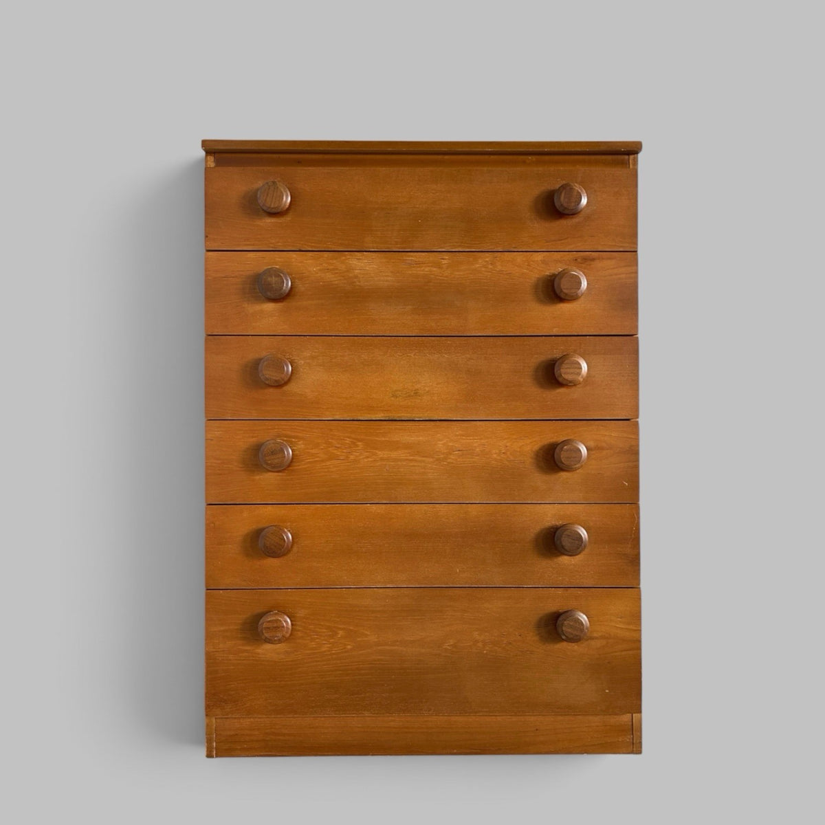 Legate Furniture Teak Six Drawer Tallboy Chest of Drawers