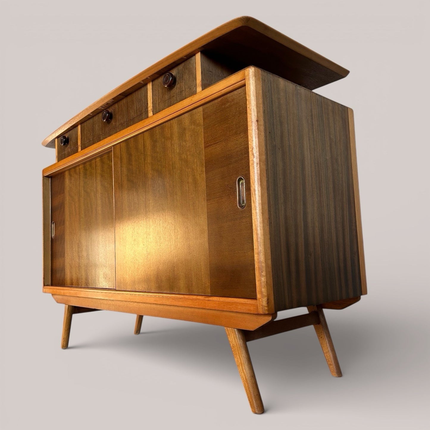 Morris of Glasgow Walnut Floating Top Sideboard 1960s