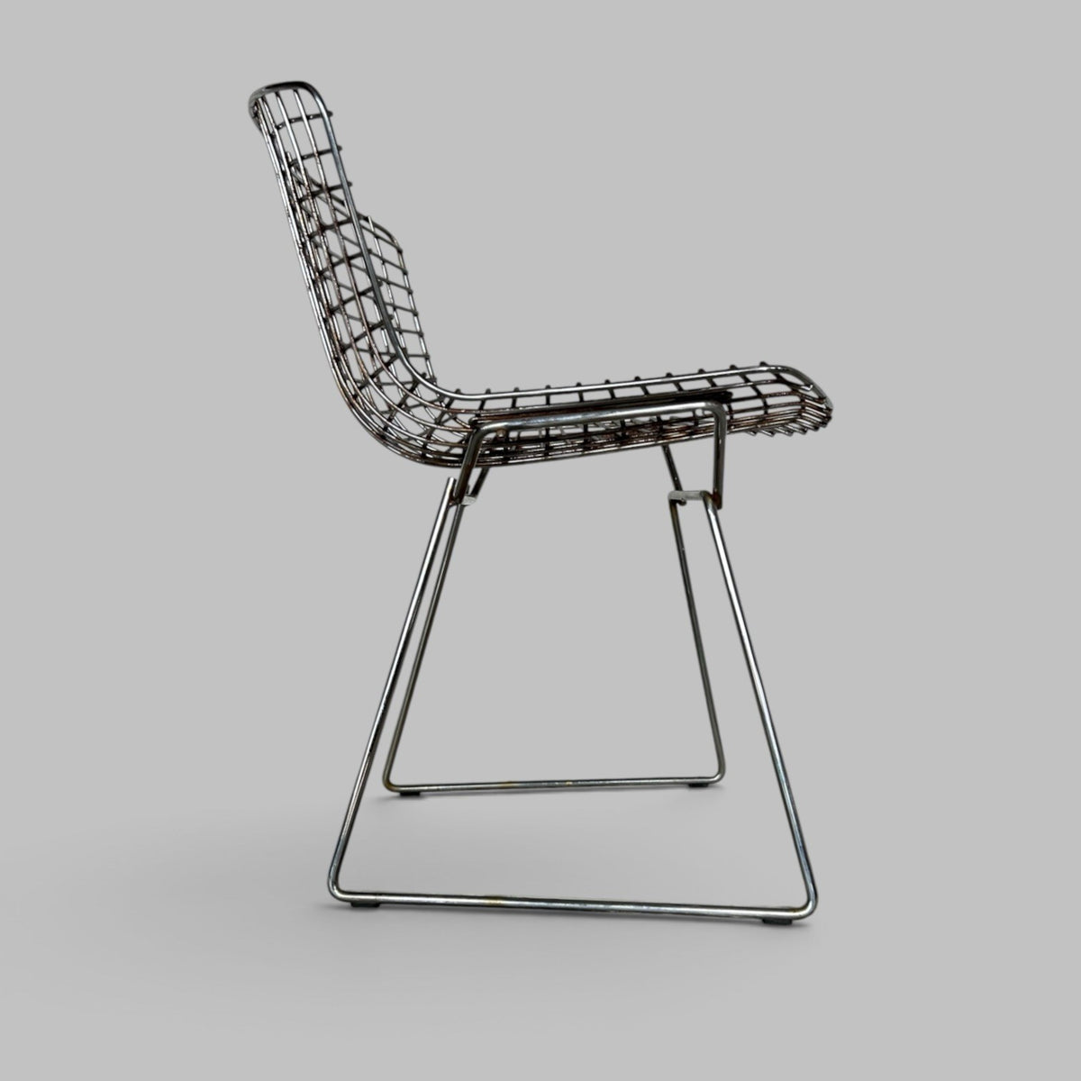 Genuine Knoll Harry Bertoia Model 420 Chrome Wire Side Chair