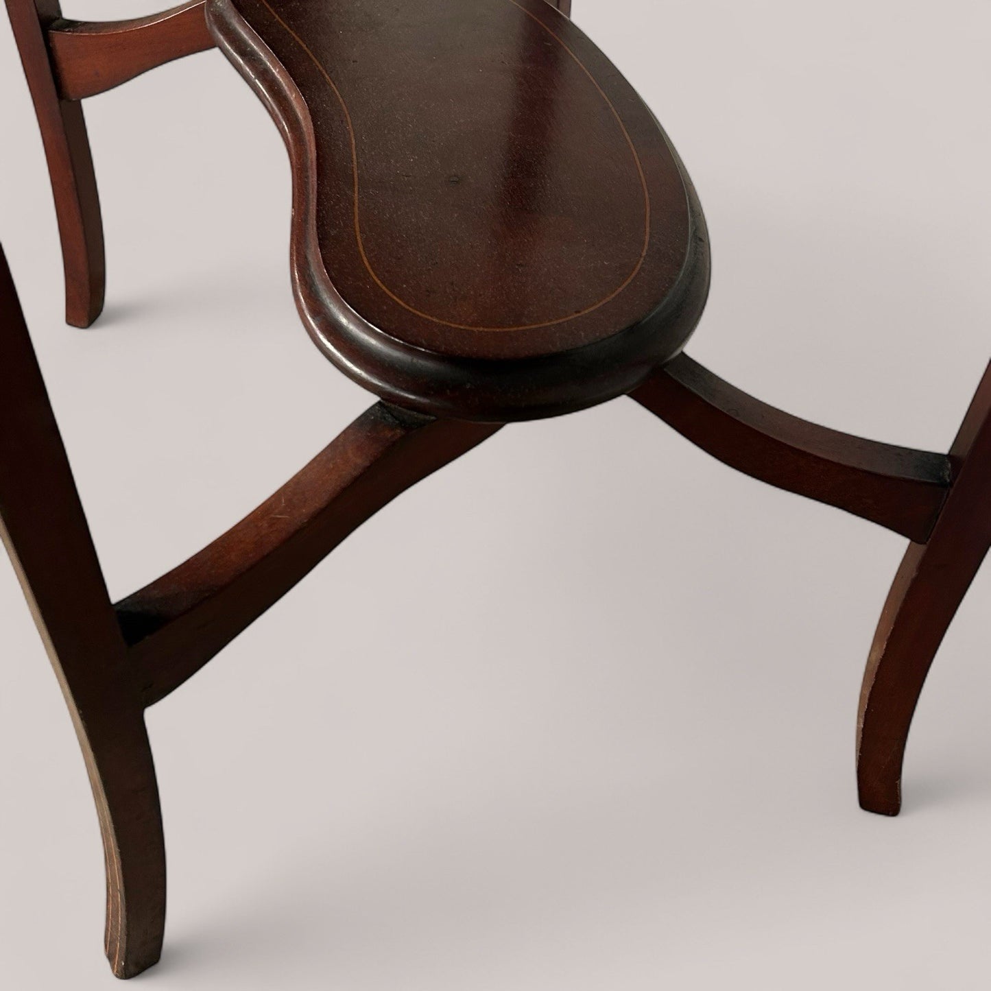 Antique Kidney-Shaped Occasional Table