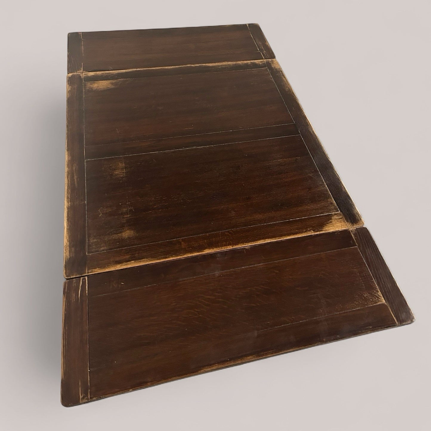 Antique Victorian Oak Drawer-Leaf Table