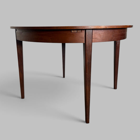 Vintage Teak Extending Round Dining Table