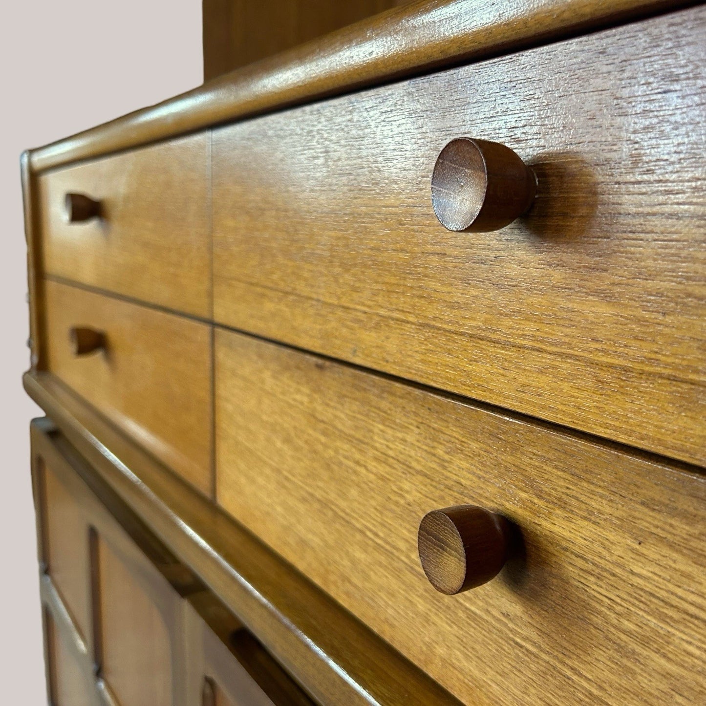 Nathan Teak Wall Unit with Drawers