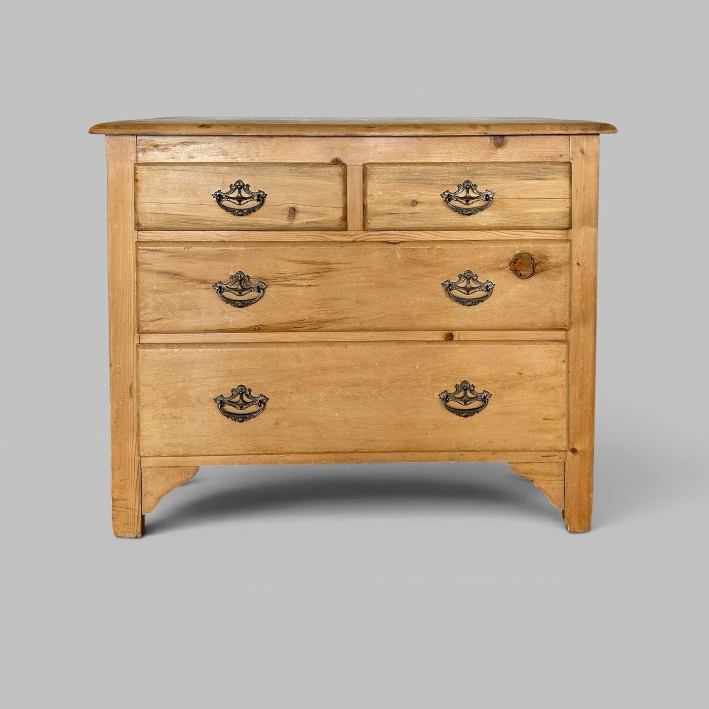 Antique Pine Chest of Drawers – 2 Over 2