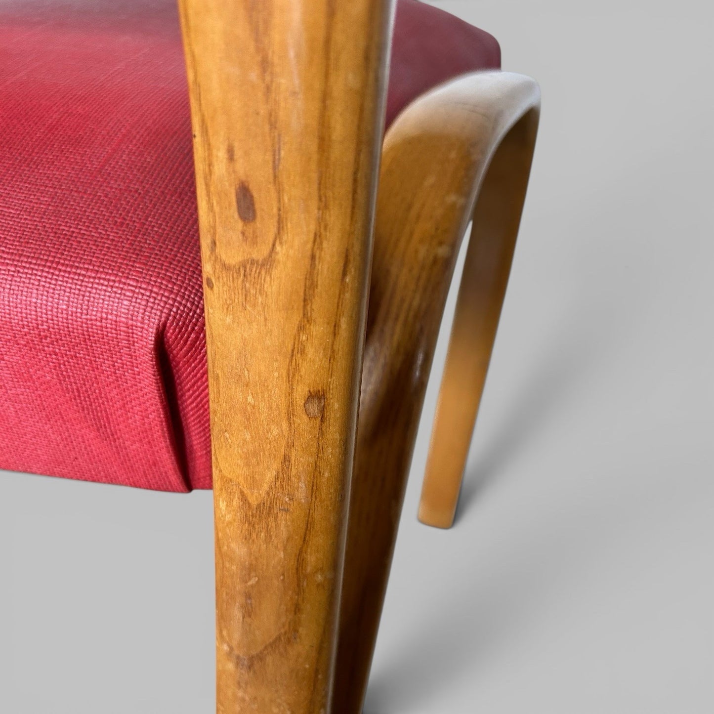 Vintage Bentwood Cane Back Dining Chair by Bow-Wood