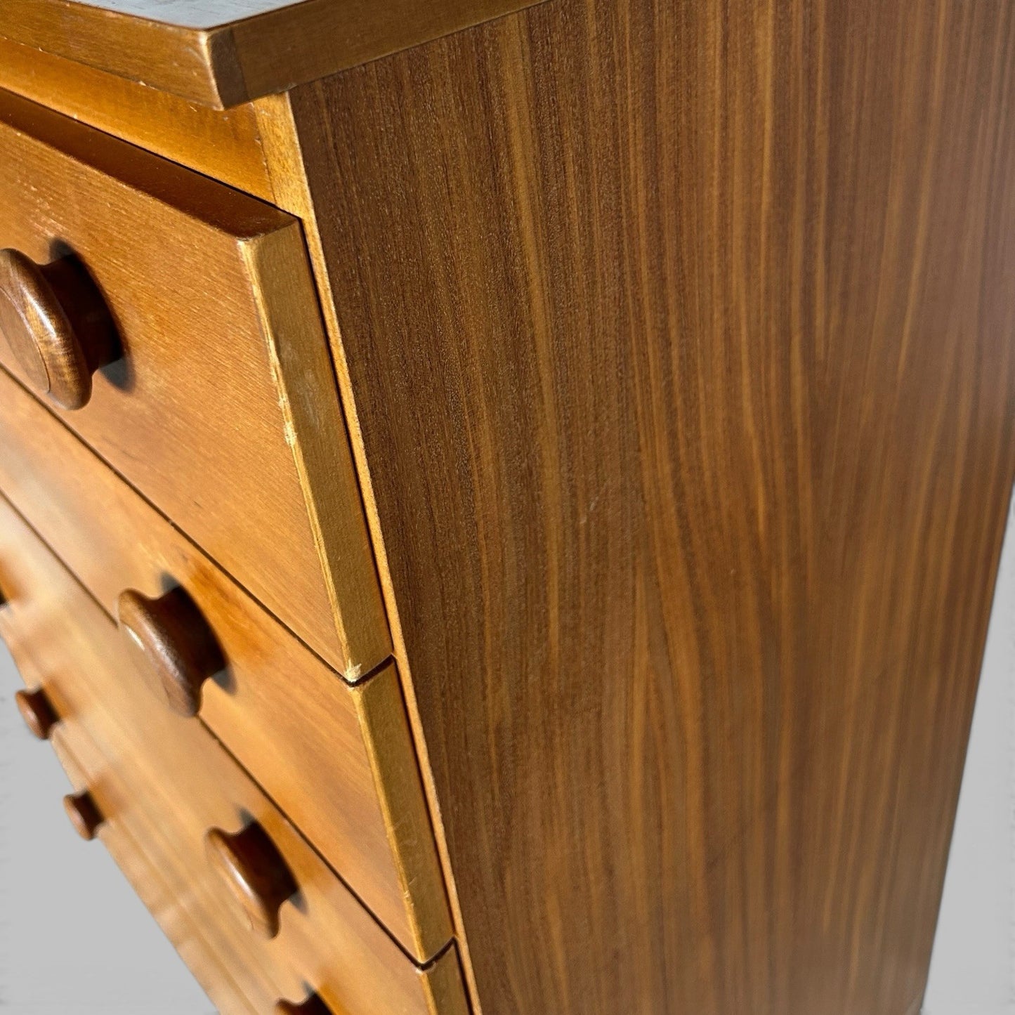Legate Furniture Teak Six Drawer Tallboy Chest of Drawers