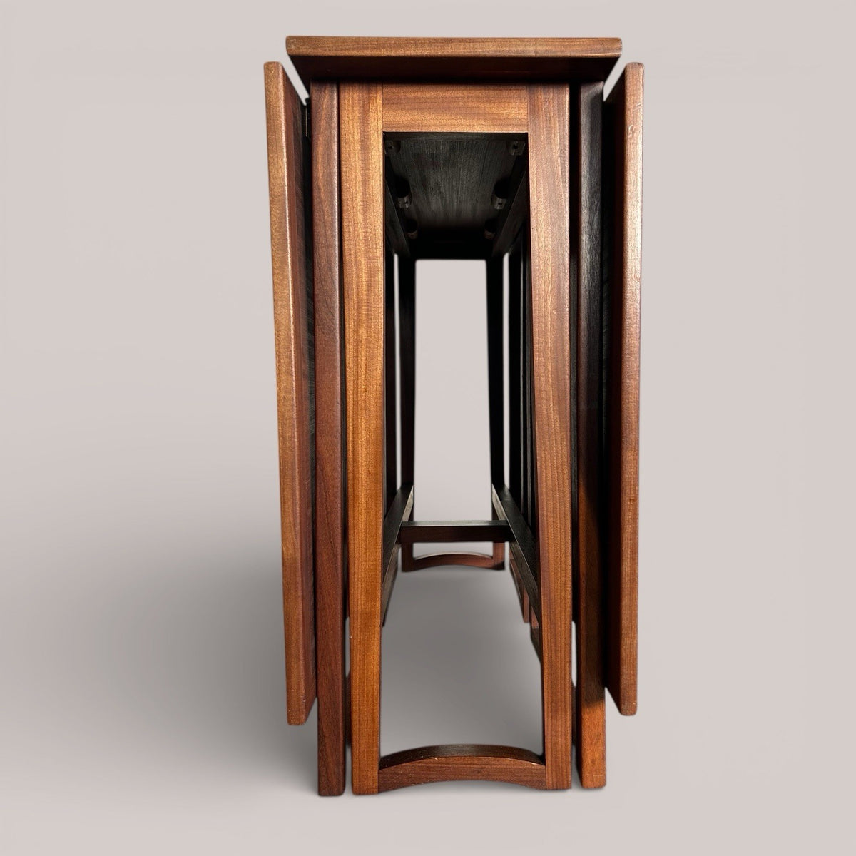 Mid-century teak drop leaf dining table