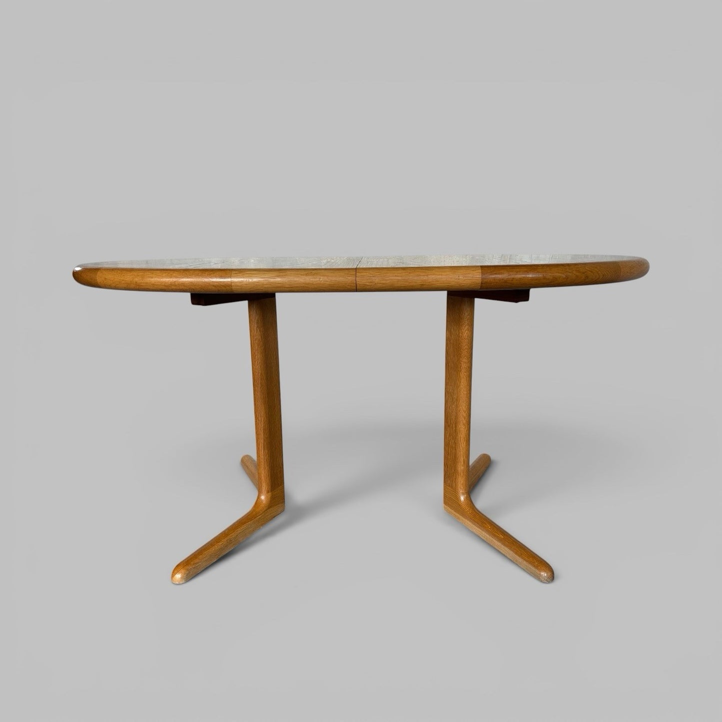 Danish Blonde Wood Double Extending Dining Table