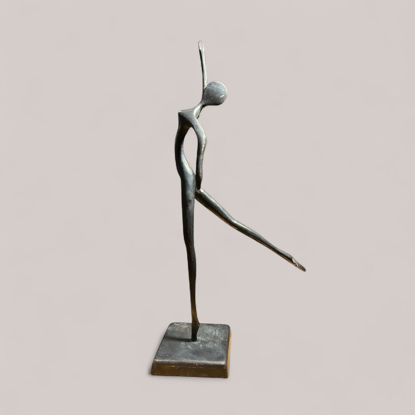 1930s art deco bronze sculpture figurine of dancer