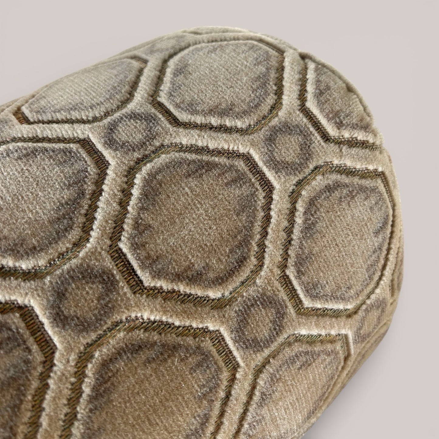 Mid-century teak armchair with velour upholstery | on castors