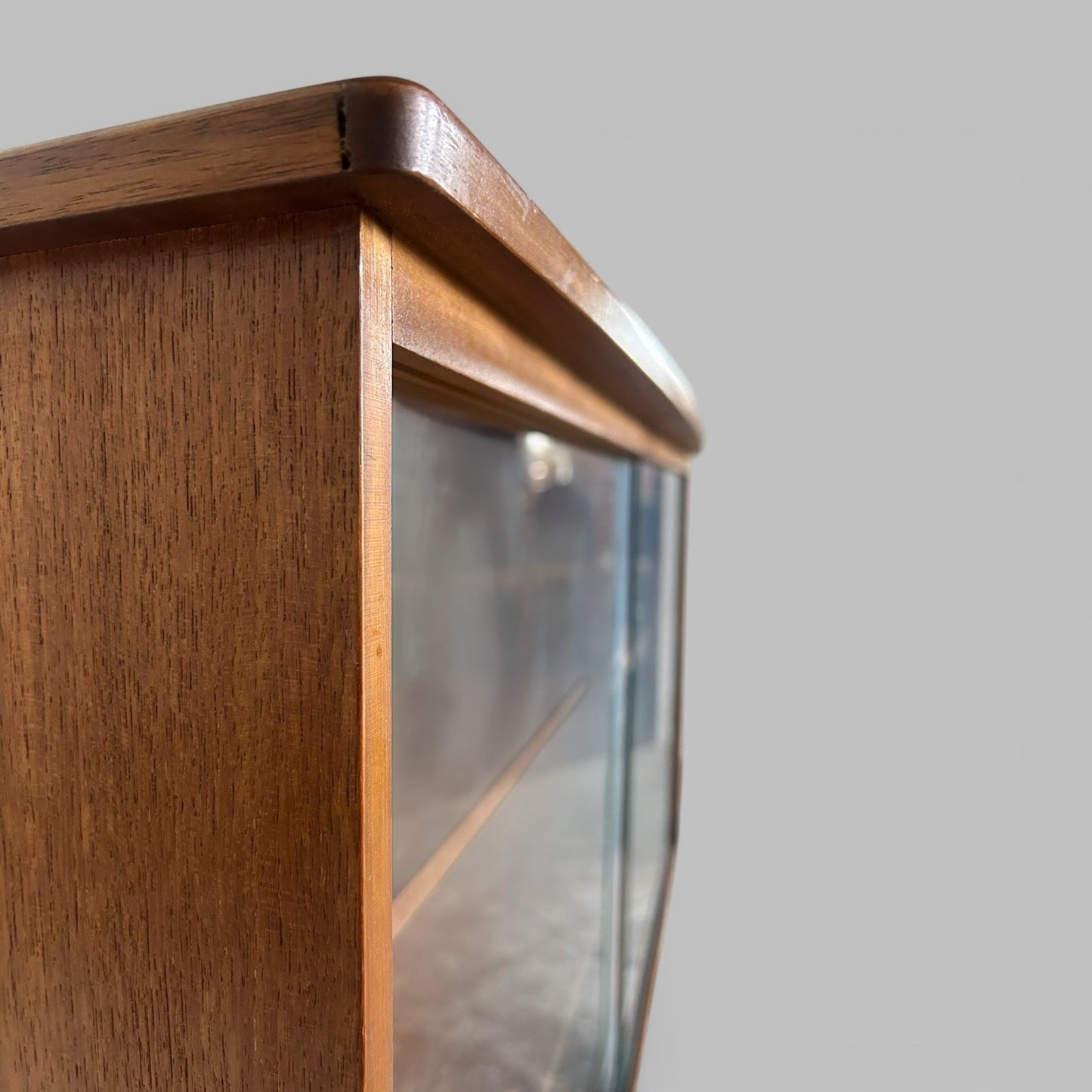 Mid Century Teak Glazed Bookcase