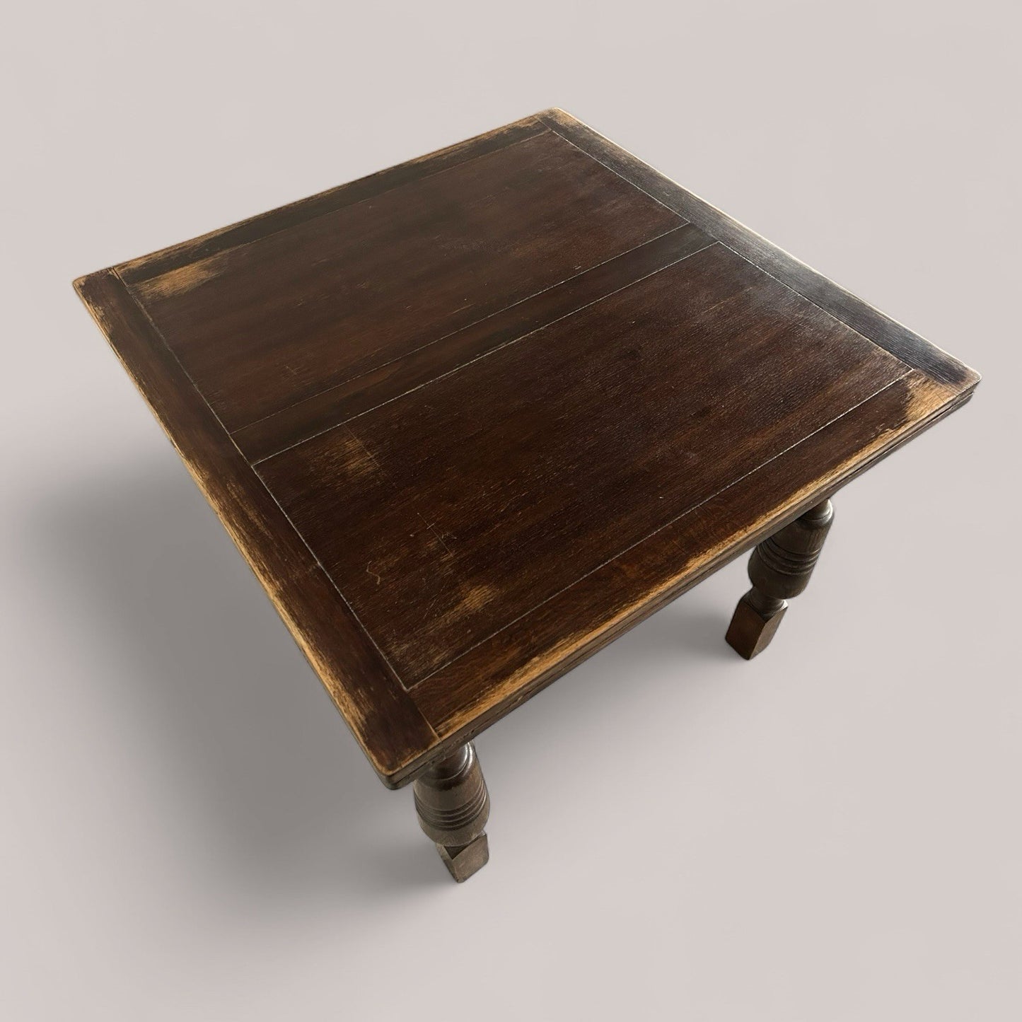 Antique Victorian Oak Drawer-Leaf Table