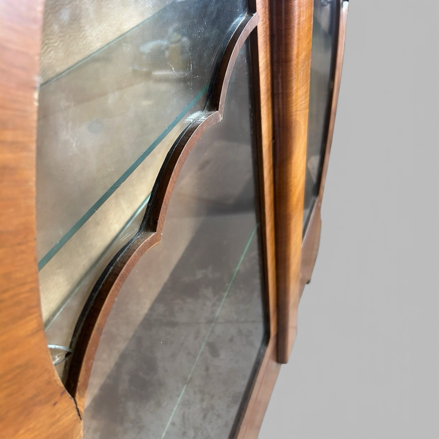 Art Deco Display Cabinet with Glazed Doors