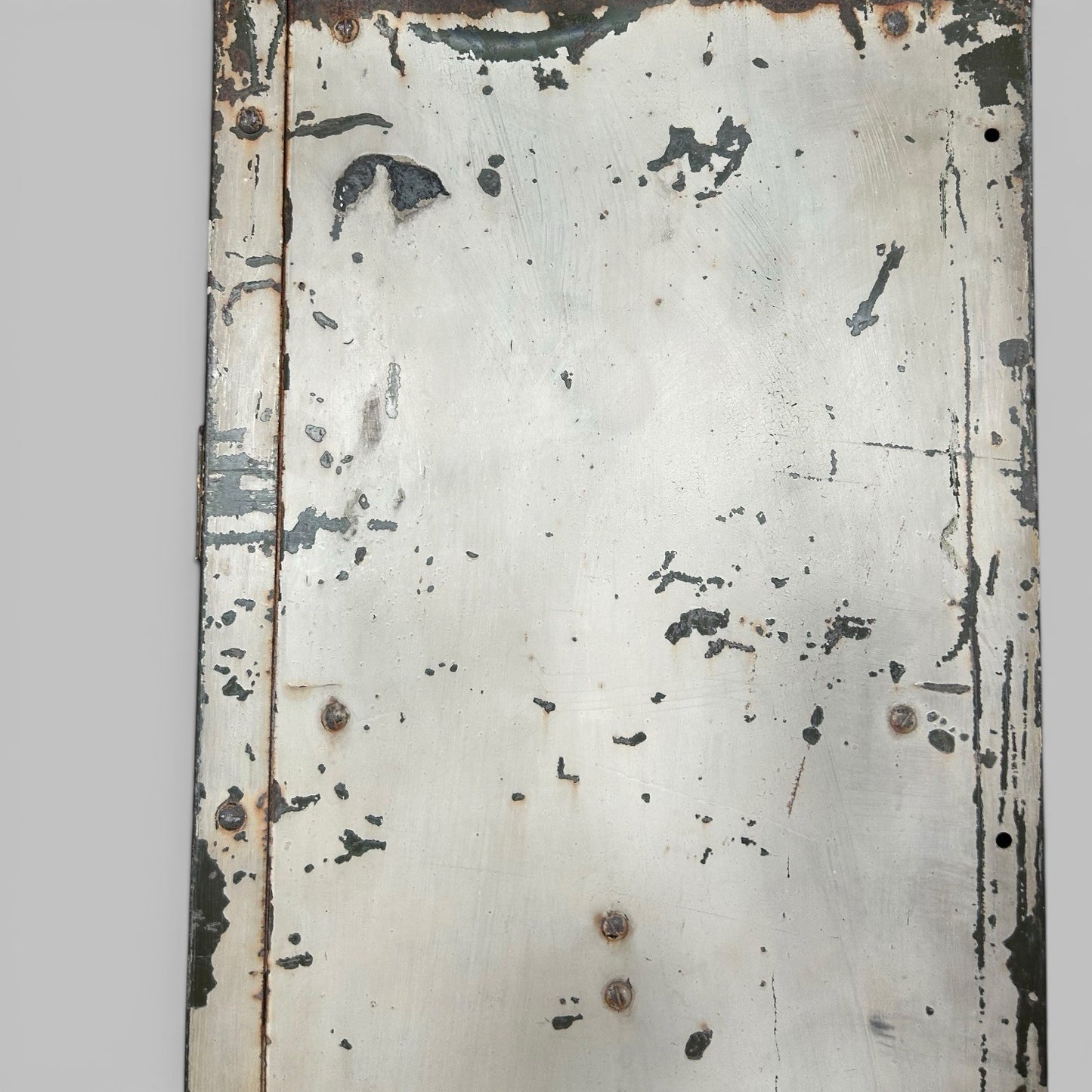 Vintage Industrial Metal Lockers – Bank of 4 – Original Paint