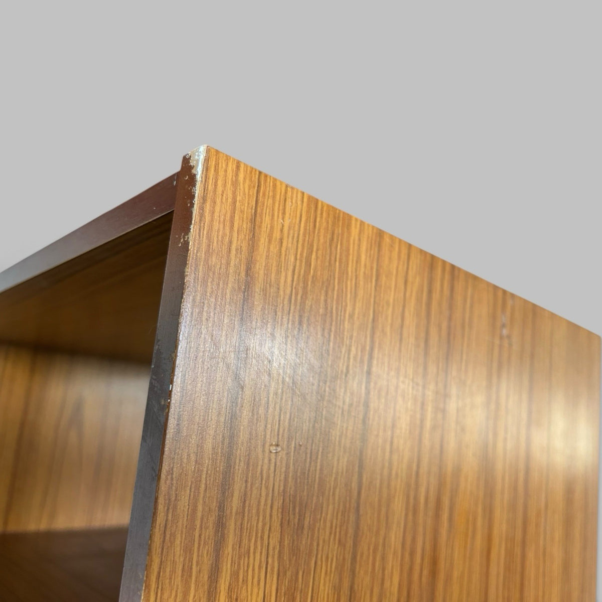 1960s Schreiber Teak Room Divider – Shelving & Sliding Cupboard