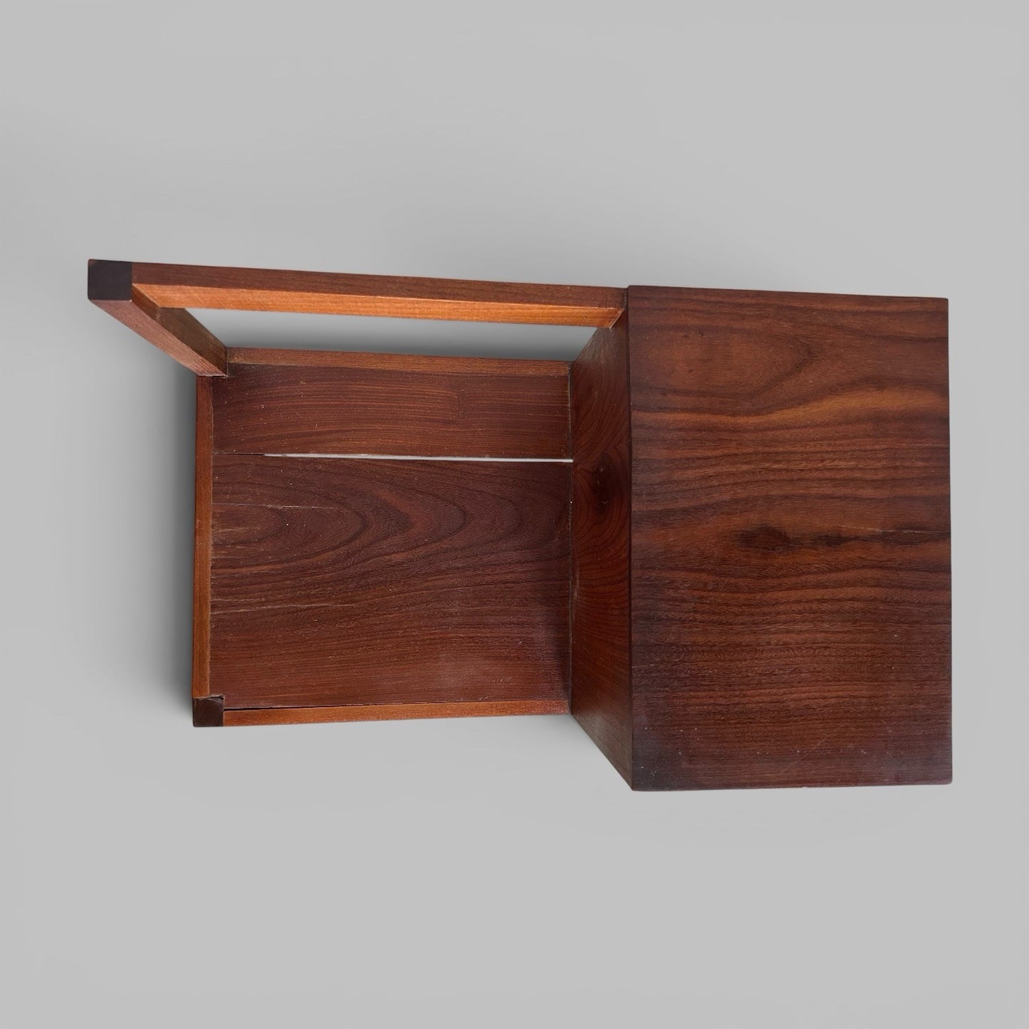 Mid Century Solid Teak Hall Bench / Telephone Seat