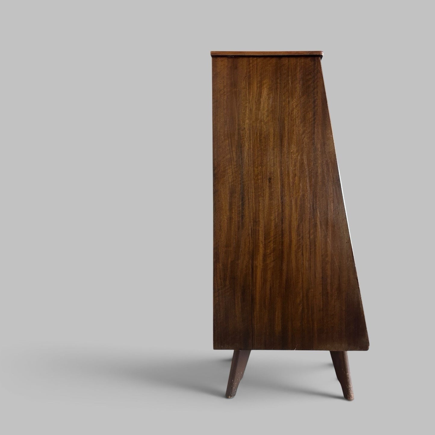 Mid Century Walnut Highboard Drinks Cabinet by F.D. Welters