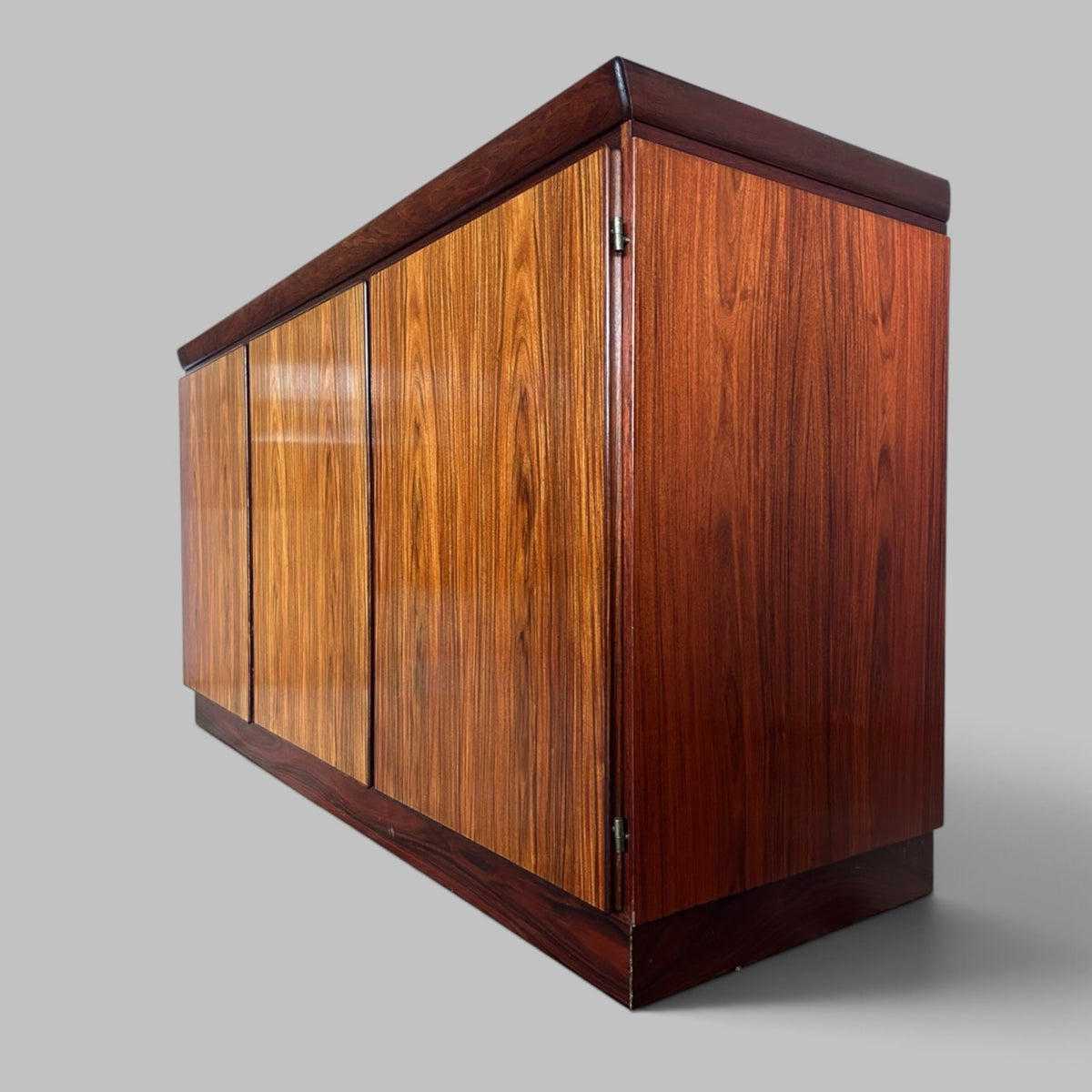 Mid Century Danish Rosewood Three Door Sideboard by Skovby