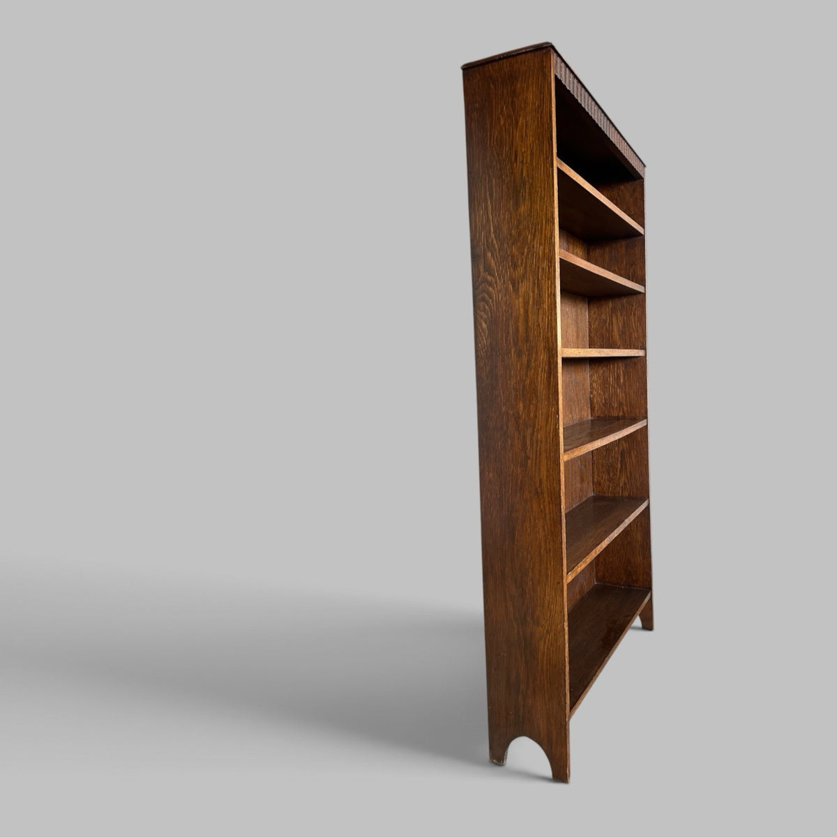 Early 20th Century Oak Open Bookcase