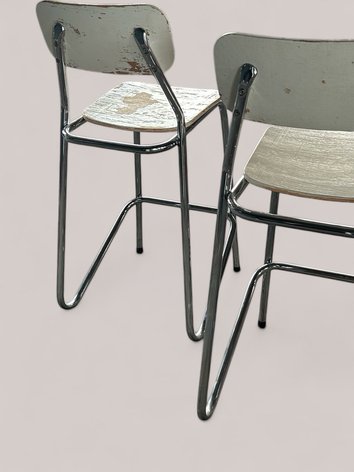 Pair Of Vintage Stacking Stools