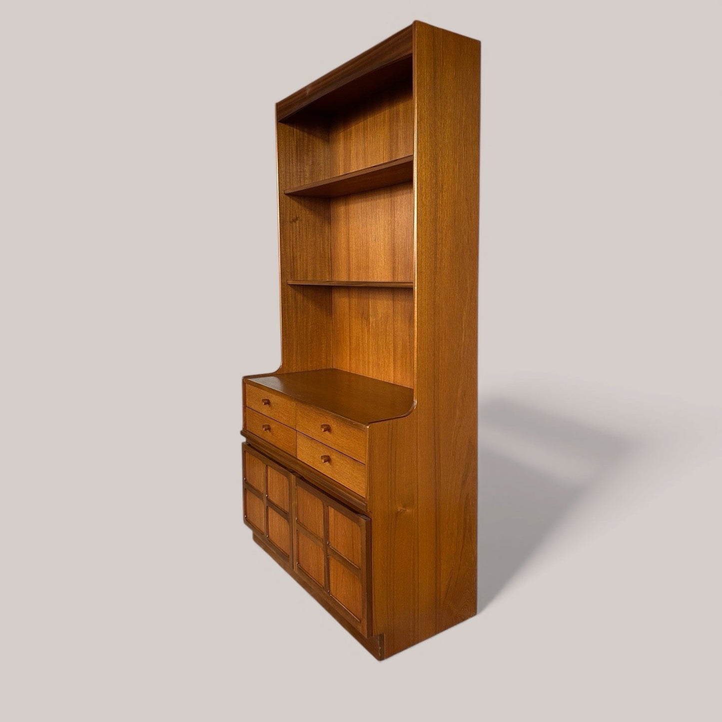 Nathan Teak Wall Unit with Drawers