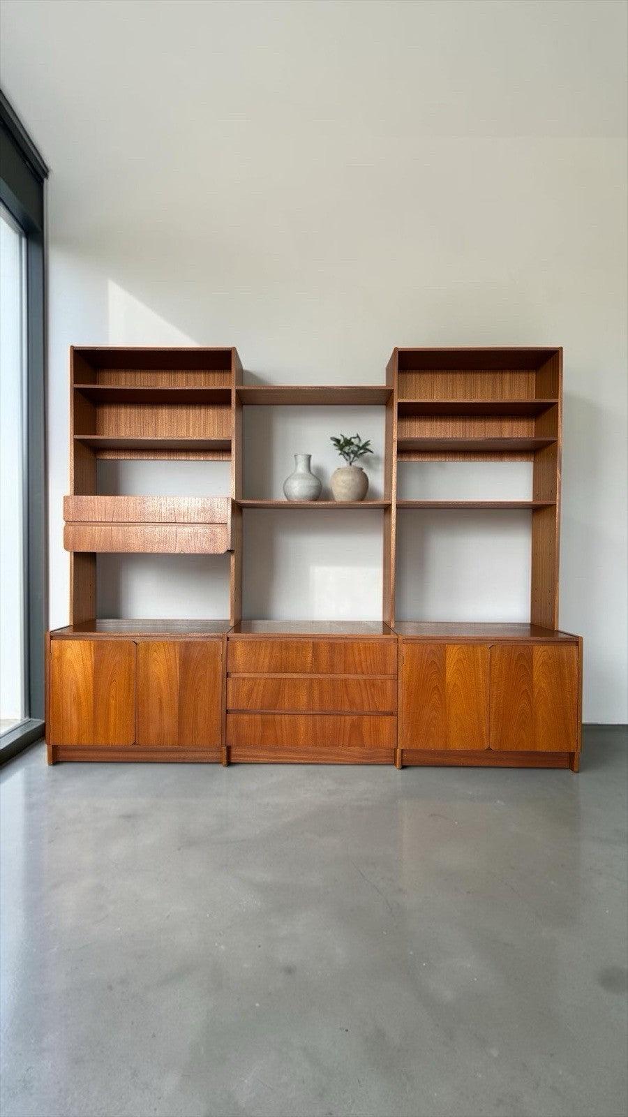 McIntosh Modular Teak Wall Unit & Sideboard System – 1971