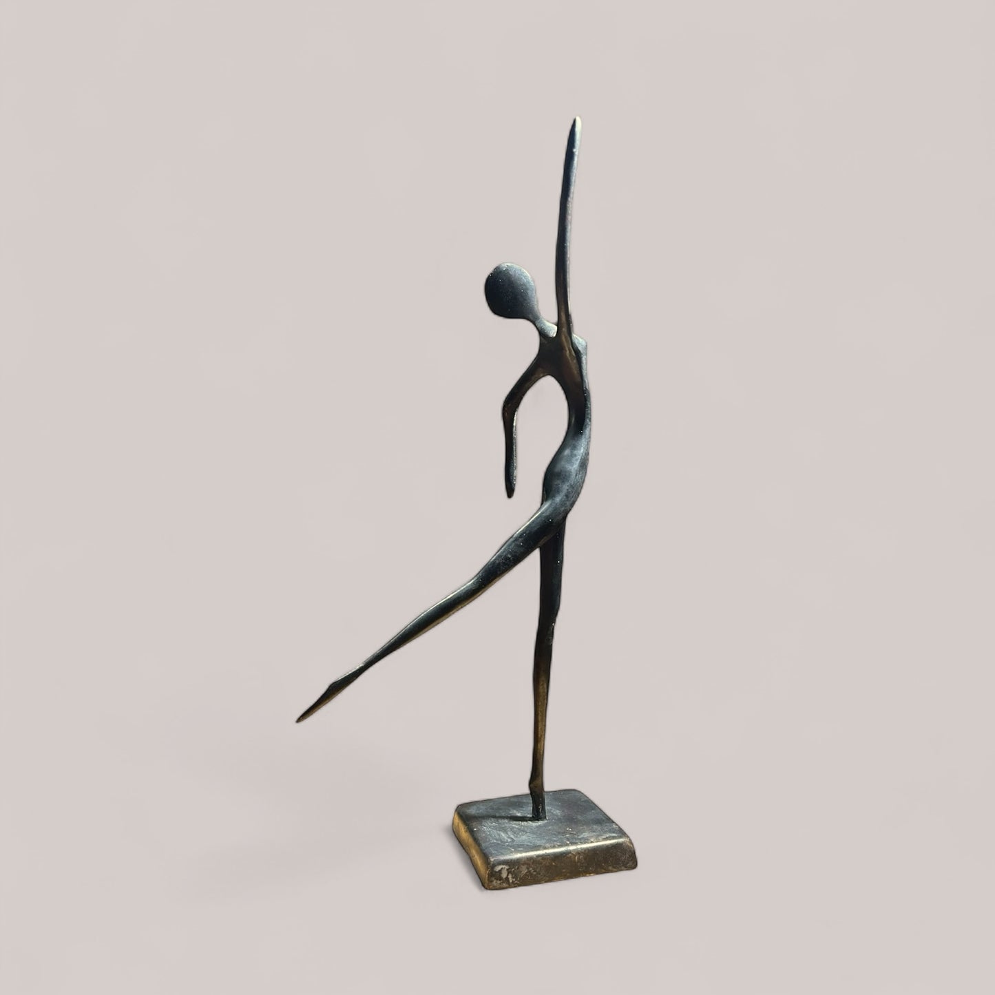 1930s art deco bronze sculpture figurine of dancer