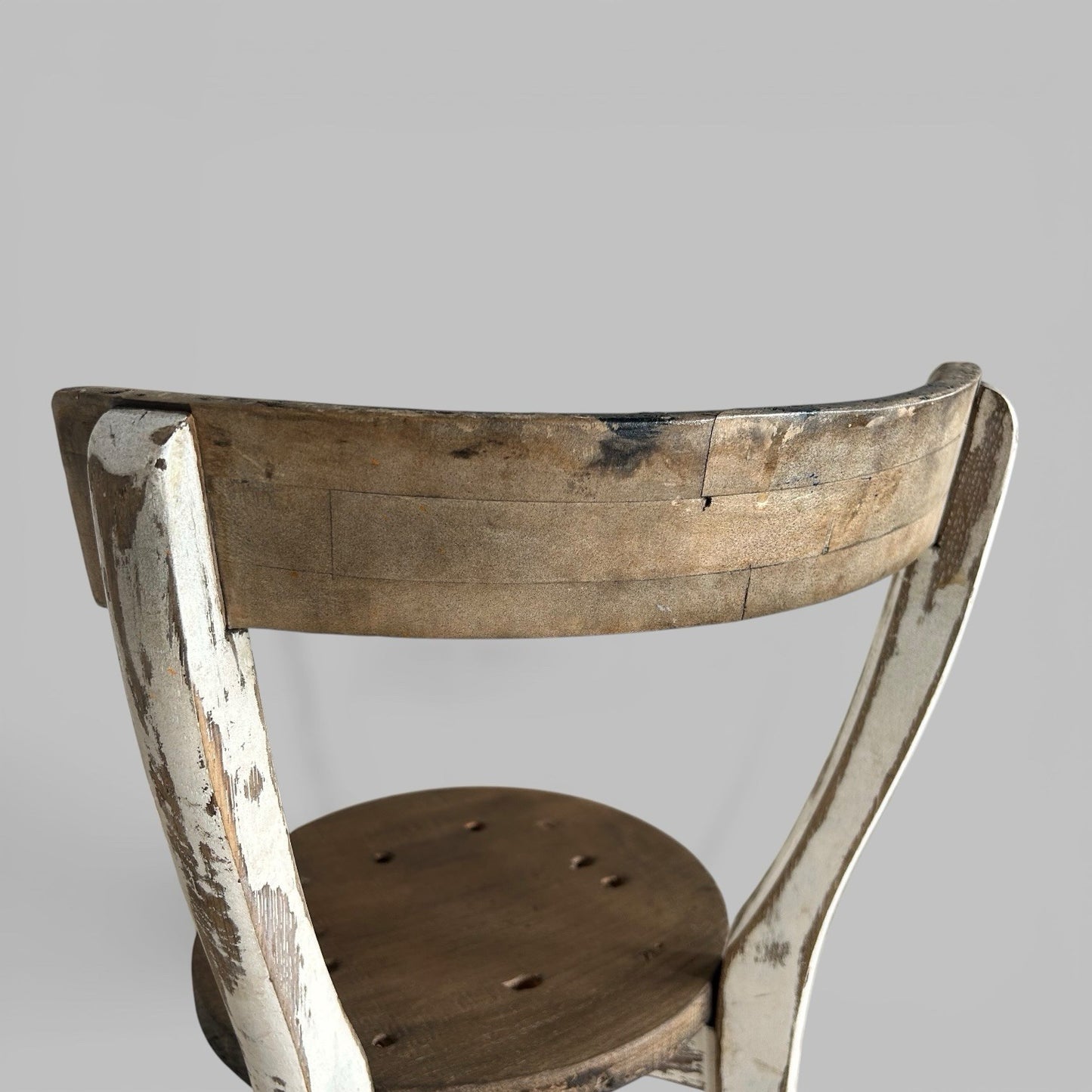 Rustic Distressed Wooden Side Chair