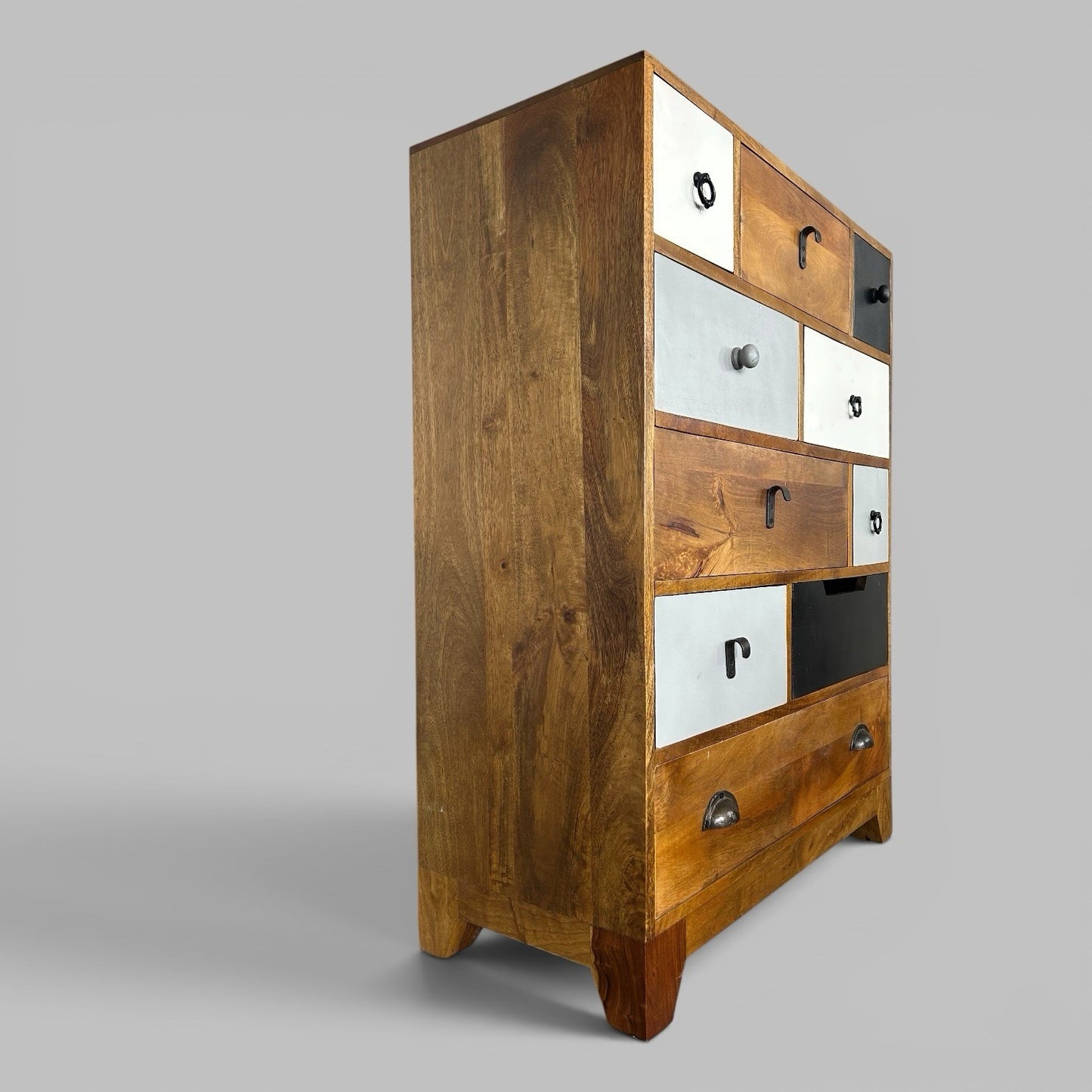 Solid Wood Apothecary Style Chest of Drawers
