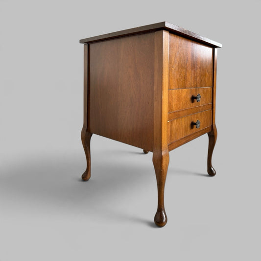 Vintage Sewing Box Bedside Cabinet with Drawers