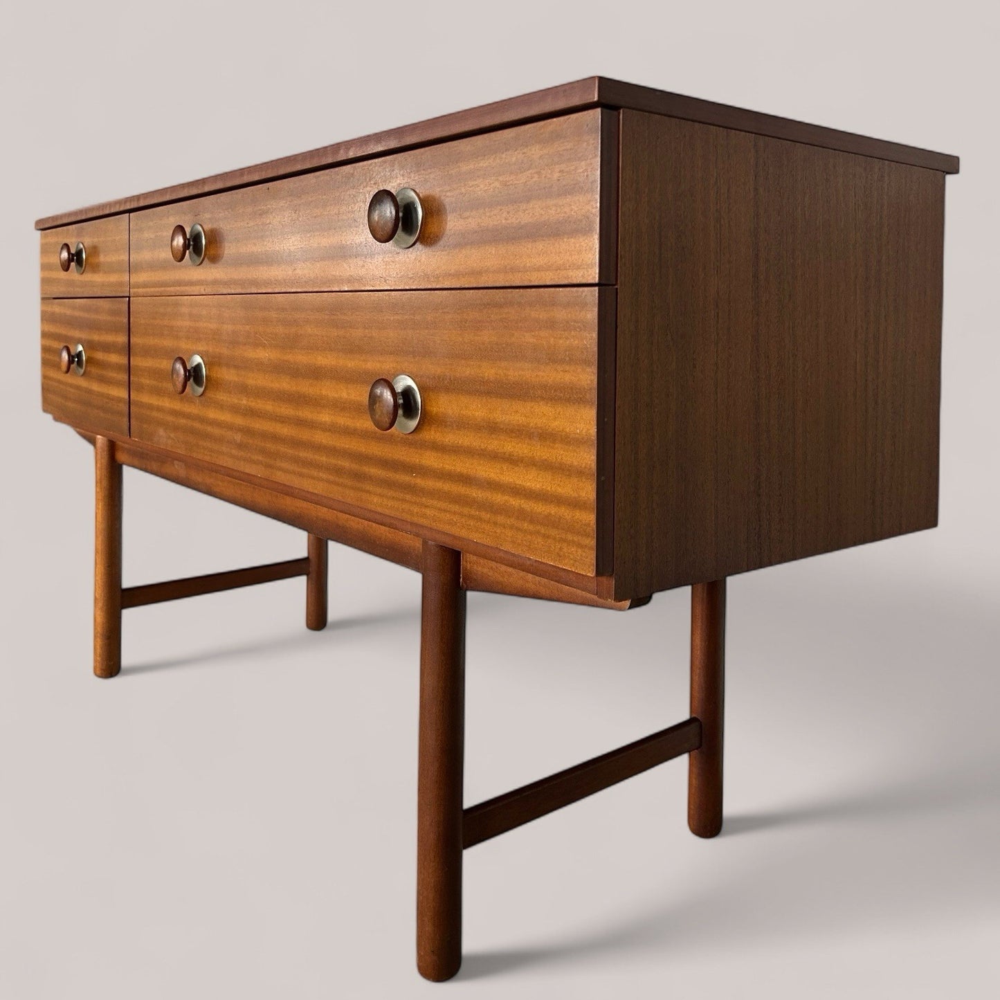 Mid-Century Mini teak Sideboard / 60s Dressing Table with Drawers