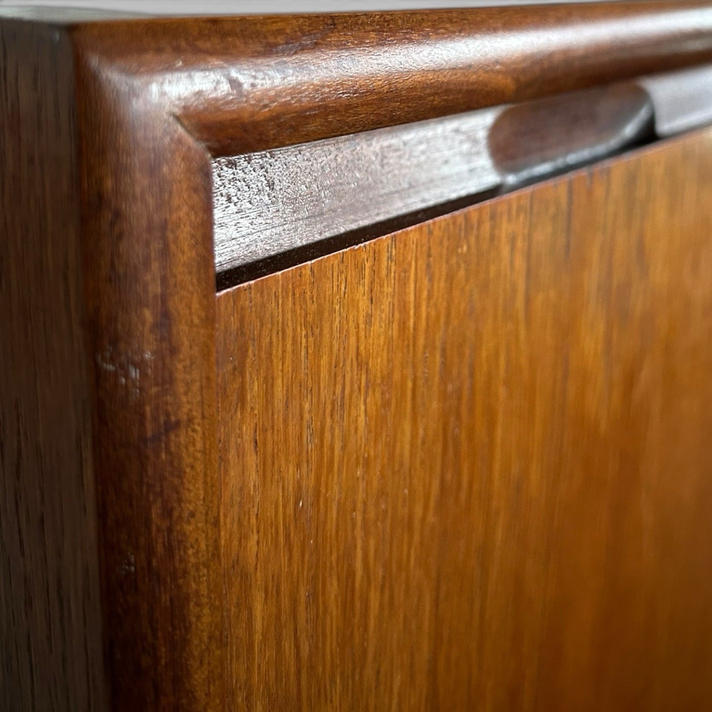 Turnidge of London Teak Bureau Mid Century Writing Desk