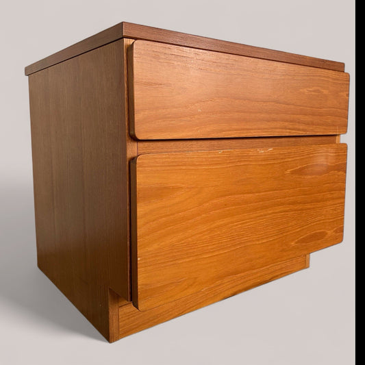 Mid-Century Tapley 33 Teak Two-Drawer Cabinet