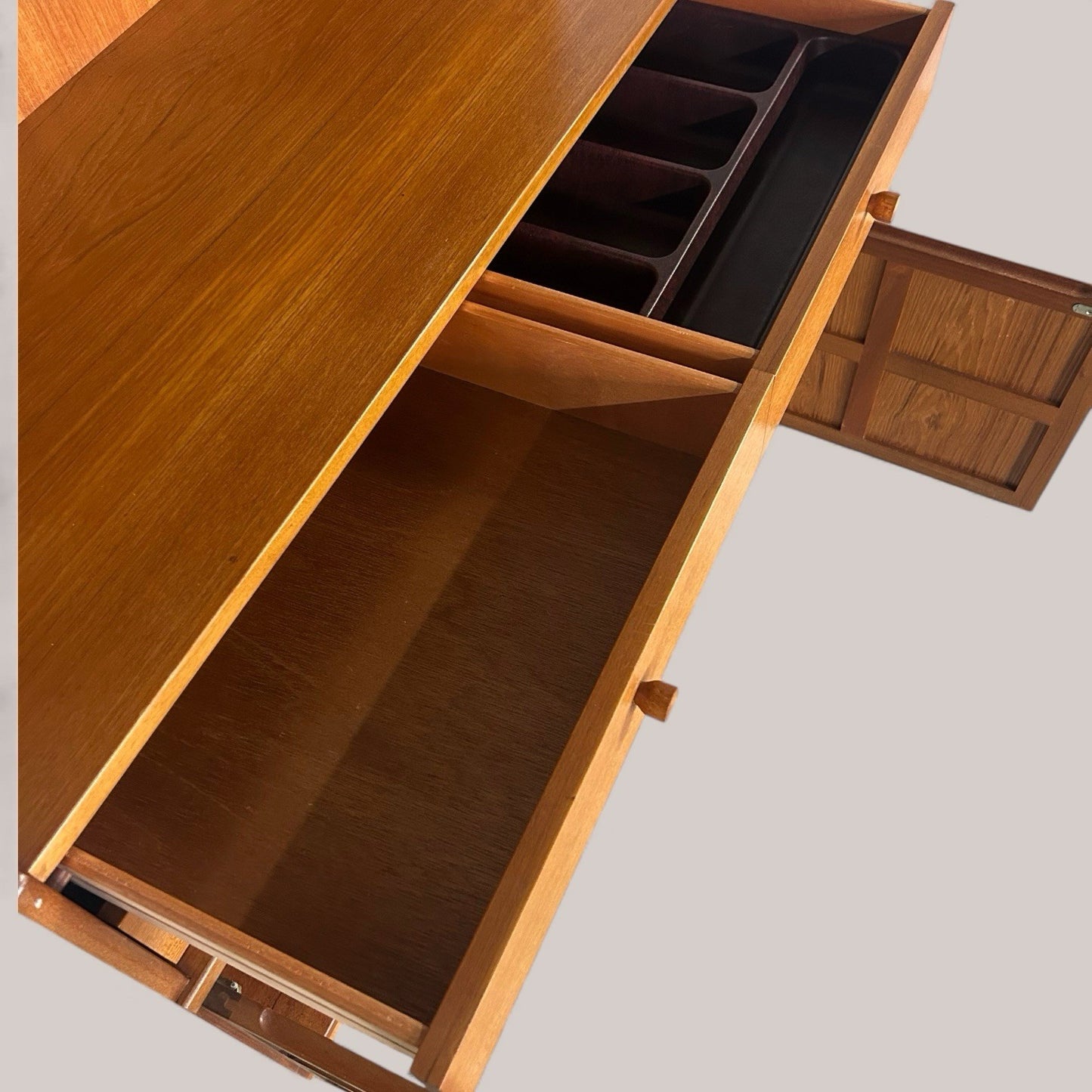 Nathan Teak Wall Unit with Drawers