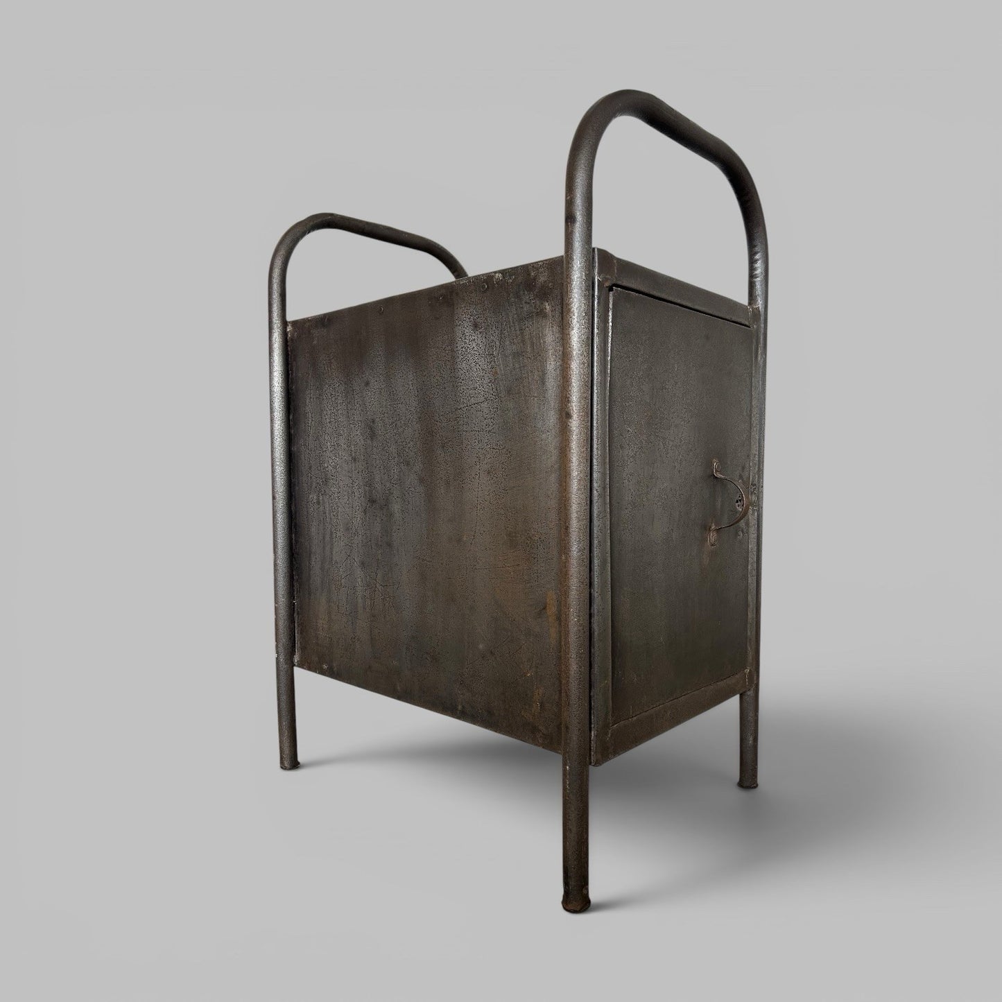 Industrial Metal Cabinet Side Table Vintage Steel Locker Cabinet