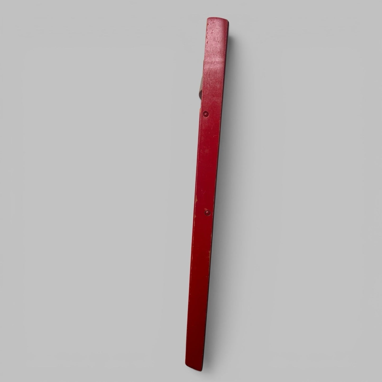 Red Folding Chair – Wooden Slatted Seat Compact Occasional Chair