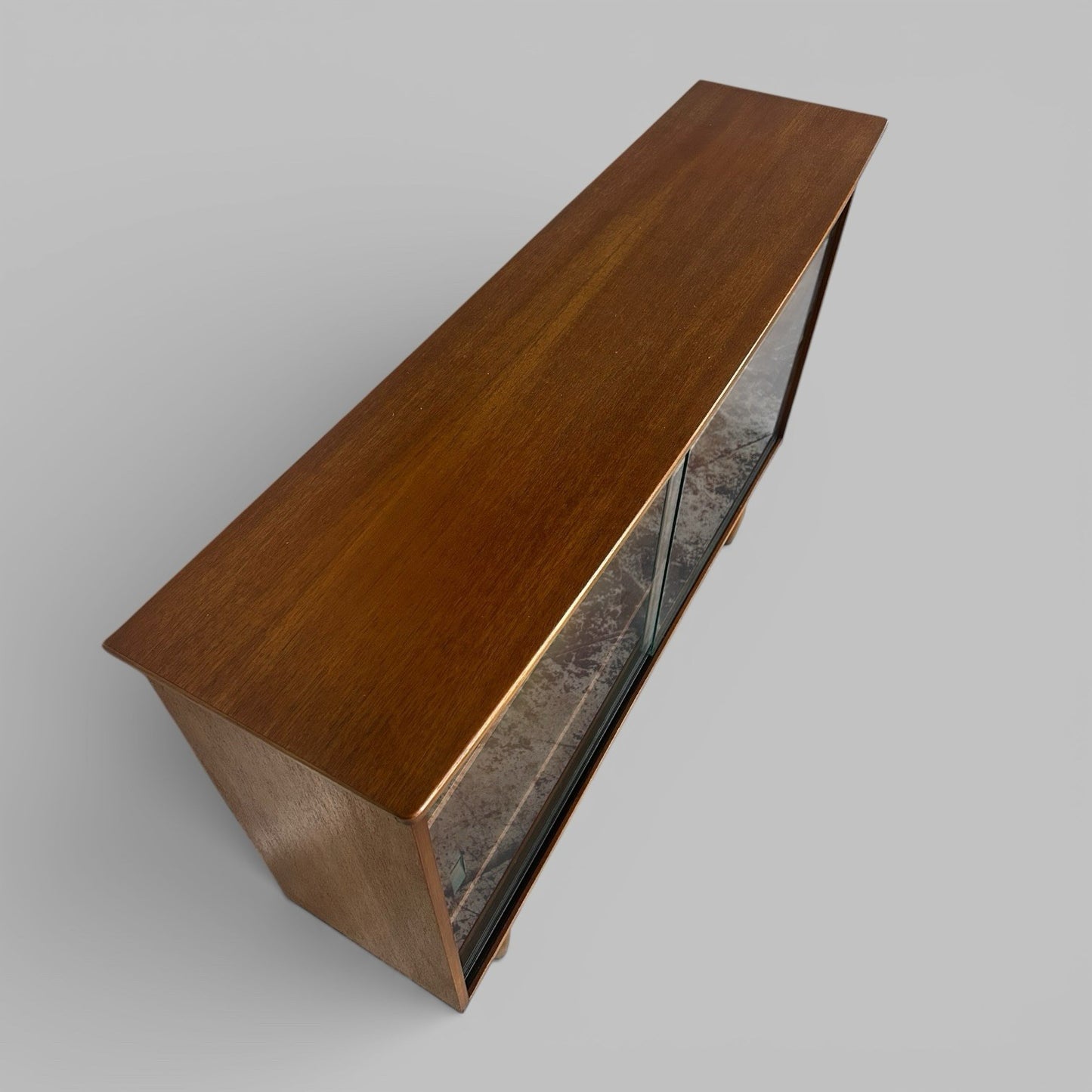 Mid Century Teak Glazed Bookcase