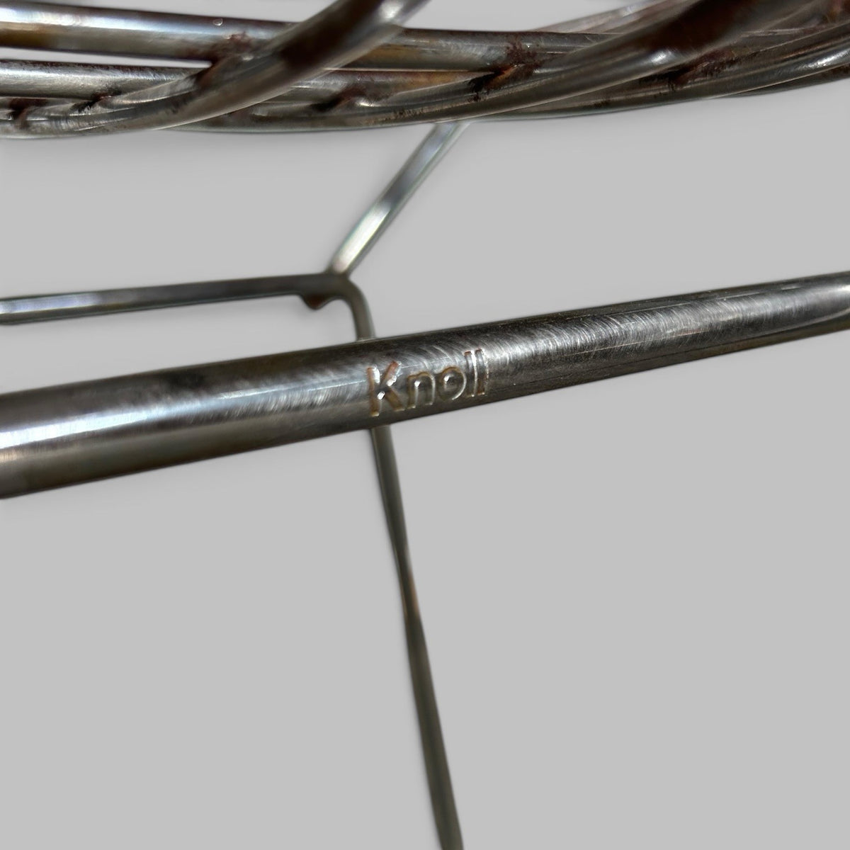 Genuine Knoll Harry Bertoia Model 420 Chrome Wire Side Chair