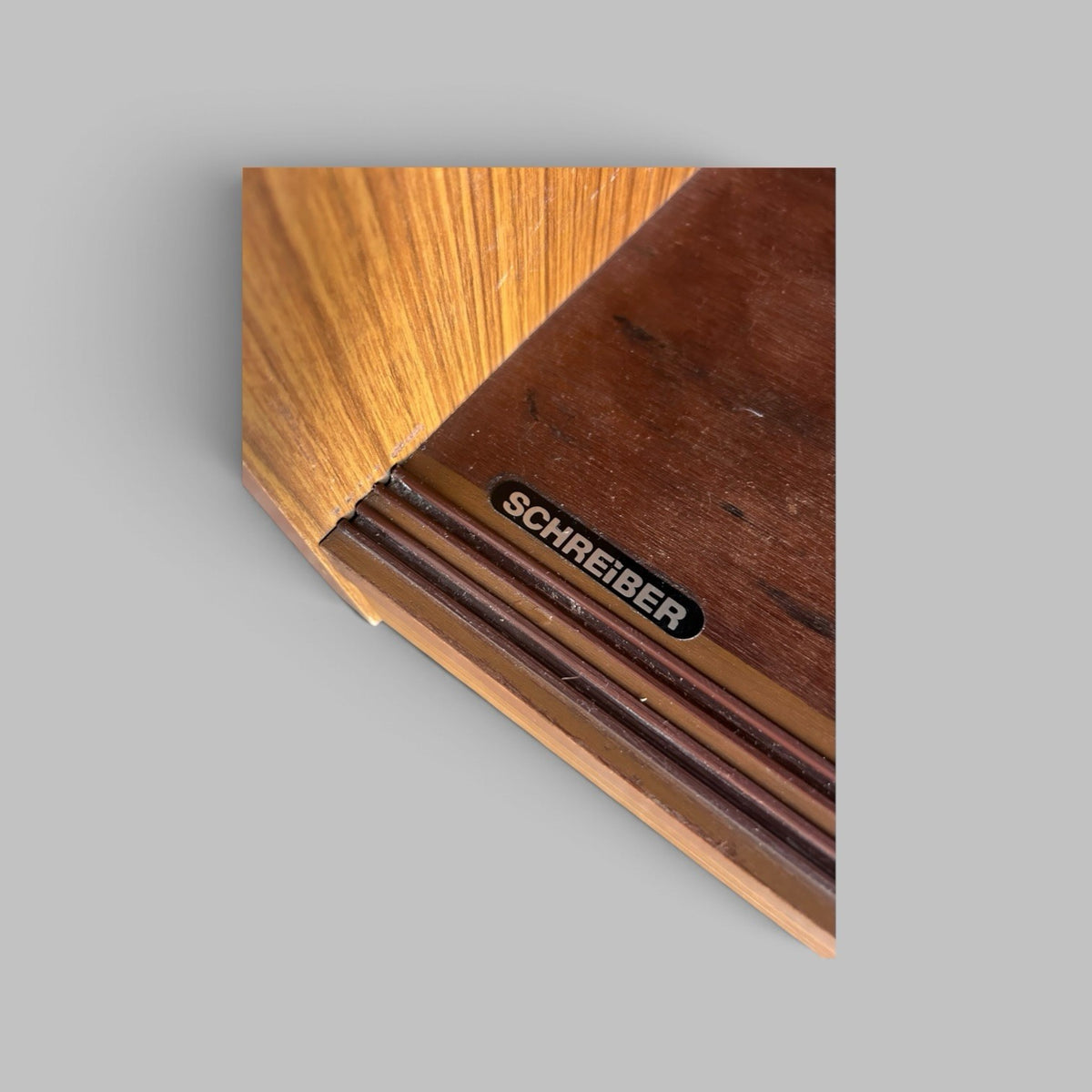 1960s Schreiber Teak Room Divider – Shelving & Sliding Cupboard