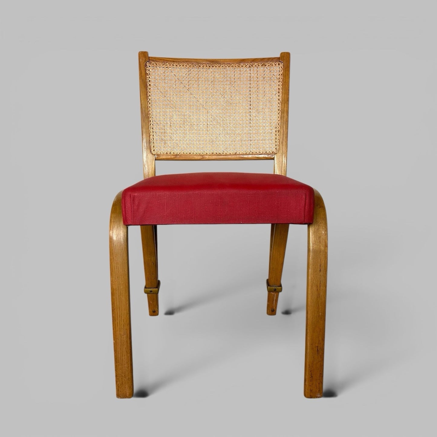 Vintage Bentwood Cane Back Dining Chair by Bow-Wood