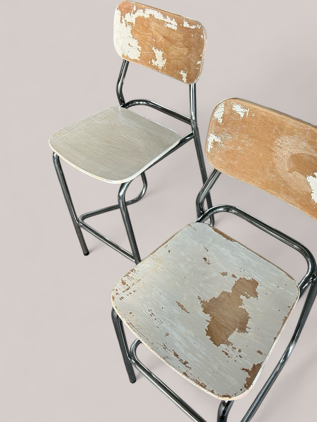 Pair Of Vintage Stacking Stools