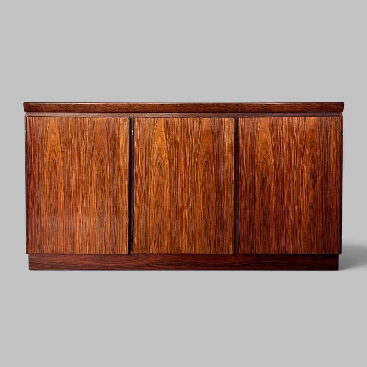 Mid Century Danish Rosewood Three Door Sideboard by Skovby