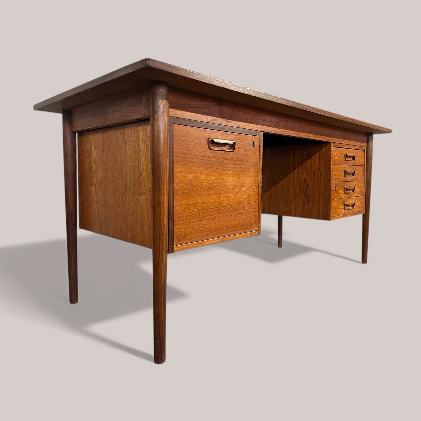 Danish 1960s Executive Teak Desk