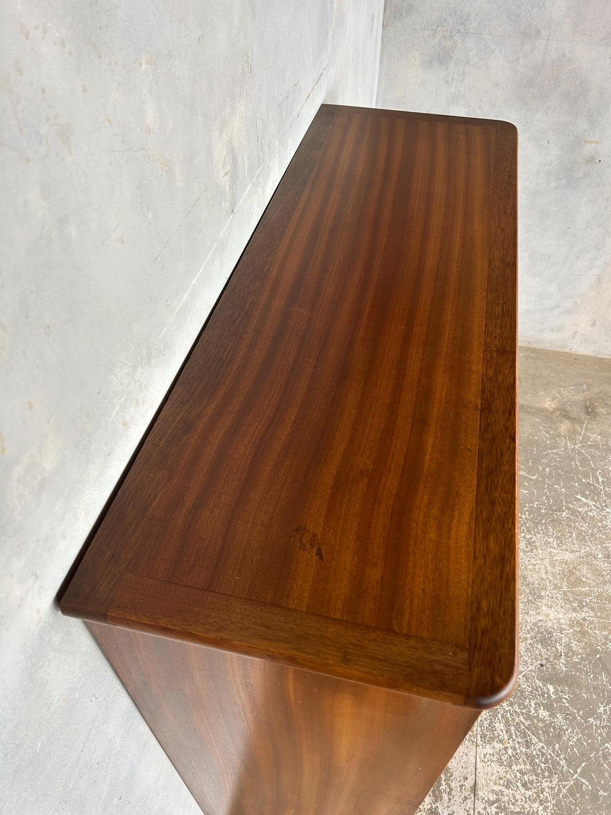 Teak mid century glazed bookcase